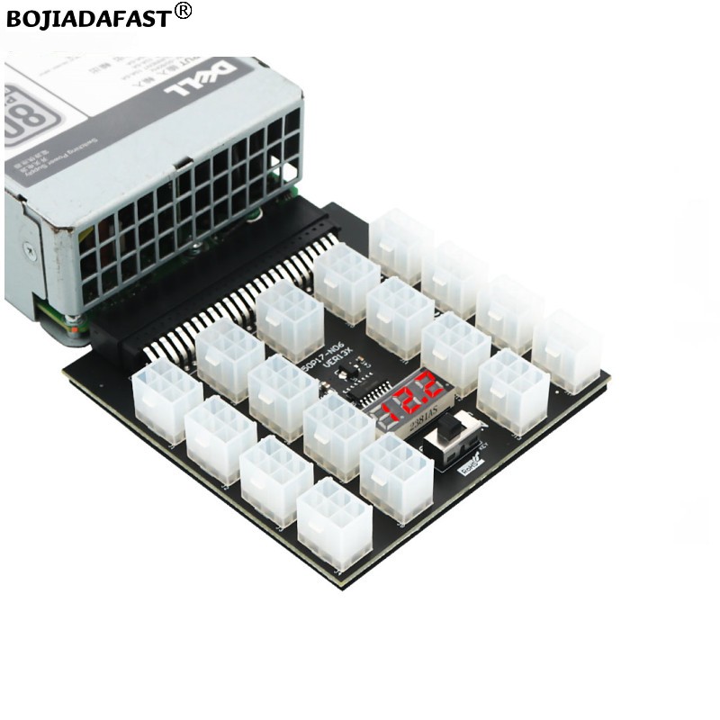 Płytka rozdzielcza z 17 złącza – 2400W Server Psu Breakout Board recenzja i cena